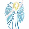 Beautiful Outline Angels 10 Machine Embroidery Designs - Image 3