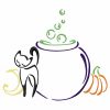 Outline Halloween 10 Machine Embroidery Designs - Image 4
