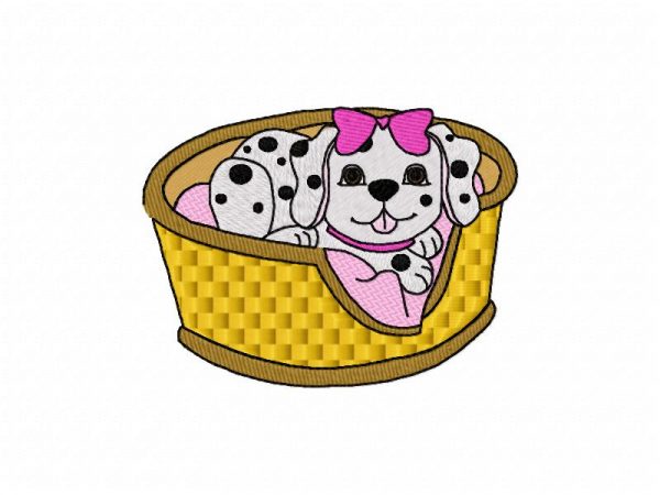 101 Dalmatians Inspired 12 Machine Embroidery Designs on CD in 3 sizes