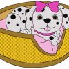 101 Dalmatians Inspired 12 Machine Embroidery Designs on CD in 3 sizes - Image 12