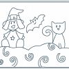 Bluework Halloween Borders 10 Machine Embroidery Designs in 3 sizes for 30 files - Image 5