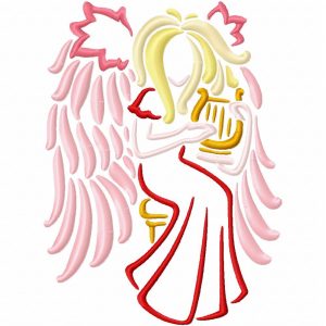 Beautiful Outline Angels 10 Machine Embroidery Designs
