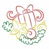 Art Deco Christmas Time 10 Machine Embroidery Designs in 3 sizes Colorline - Image 5