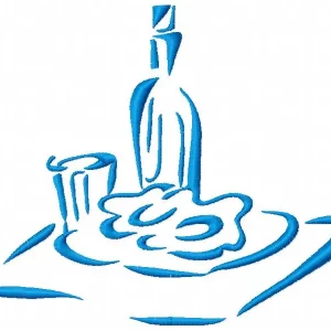 Outline Kitchen Time Machine Embroidery Designs