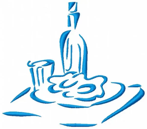 Outline Kitchen Time Machine Embroidery Designs