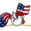 4th of July Patchy Roosters 10 Machine Embroidery Designs - Image 6
