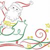 Art Deco Christmas Time 10 Machine Embroidery Designs in 3 sizes Colorline - Image 6