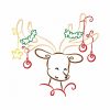 Art Deco Christmas Time 10 Machine Embroidery Designs in 3 sizes Colorline - Image 7