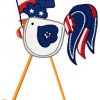 4th of July Patchy Roosters 10 Machine Embroidery Designs - Image 8