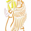 Beautiful Outline Angels 10 Machine Embroidery Designs - Image 10