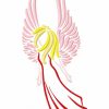Beautiful Outline Angels 10 Machine Embroidery Designs - Image 11