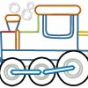 Applique Train 10 Machine Embroidery Designs - Image 2