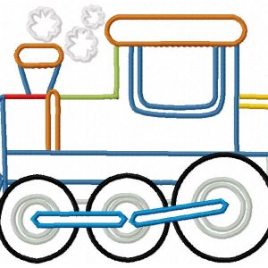 Applique Train 10 Machine Embroidery Designs