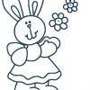 Bluework Easter Bunny 10 Machine Embroidery Designs - Image 2
