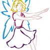 Outline Fairies 10 Machine Embroidery Designs - Image 3