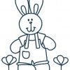Bluework Easter Bunny 10 Machine Embroidery Designs - Image 3
