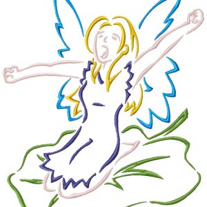 Outline Fairies 10 Machine Embroidery Designs