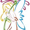Outline Fairies 10 Machine Embroidery Designs - Image 6