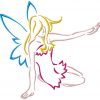 Outline Fairies 10 Machine Embroidery Designs - Image 7