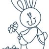 Bluework Easter Bunny 10 Machine Embroidery Designs - Image 10