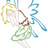 Outline Fairies 10 Machine Embroidery Designs - Image 11