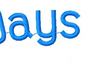 36 Days Ago Font Machine Embroidery Designs in 7 sizes