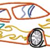 Racing Car Set 10 Machine Embroidery Designs - Image 9
