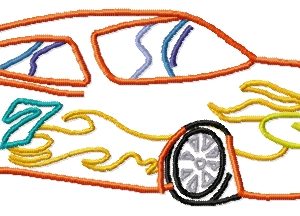 Racing Car Set 10 Machine Embroidery Designs