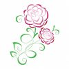 Art Deco Camellias 10 Machine Embroidery Designs CD in 4 sizes Satin Outline - Image 4