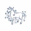 Art Deco Horses 10 Machine Embroidery Designs 4 sizes - Image 3