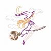 Art Deco Halloween 10 Machine Embroidery Designs Colorline in 4 sizes - Image 5