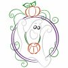 Art Deco Halloween 10 Machine Embroidery Designs Colorline in 4 sizes - Image 7