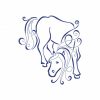 Art Deco Horses 10 Machine Embroidery Designs 4 sizes - Image 7