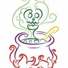 Art Deco Halloween 10 Machine Embroidery Designs Colorline in 4 sizes - Image 11