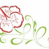 Art Deco Hawaiian Flowers 10 Machine Embroidery Designs in 4 sizes - Image 5