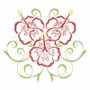 Art Deco Hawaiian Flowers 10 Machine Embroidery Designs in 4 sizes - Image 6