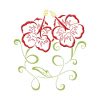 Art Deco Hawaiian Flowers 10 Machine Embroidery Designs in 4 sizes - Image 7