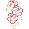 Art Deco Hawaiian Flowers 10 Machine Embroidery Designs in 4 sizes - Image 8