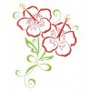 Art Deco Hawaiian Flowers 10 Machine Embroidery Designs in 4 sizes - Image 9