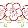 Art Deco Hawaiian Flowers 10 Machine Embroidery Designs in 4 sizes - Image 10