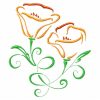 Art Deco Poppy 10 Machine Embroidery Designs in 4 sizes - Image 6