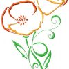 Art Deco Poppy 10 Machine Embroidery Designs in 4 sizes - Image 8
