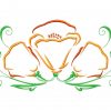 Art Deco Poppy 10 Machine Embroidery Designs in 4 sizes - Image 9