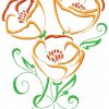 Art Deco Poppy 10 Machine Embroidery Designs in 4 sizes - Image 2