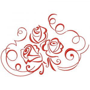 Art Deco Roses 10 Machine Embroidery Designs in 7 sizes