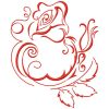 Art Deco Roses 10 Machine Embroidery Designs in 7 sizes - Image 6