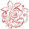 Art Deco Roses 10 Machine Embroidery Designs in 7 sizes - Image 4