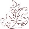 Art Deco Thanksgiving 10 Machine Embroidery Designs in 9 sizes - Image 10