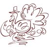 Art Deco Thanksgiving 10 Machine Embroidery Designs in 9 sizes - Image 7