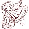 Art Deco Thanksgiving 10 Machine Embroidery Designs in 9 sizes - Image 6